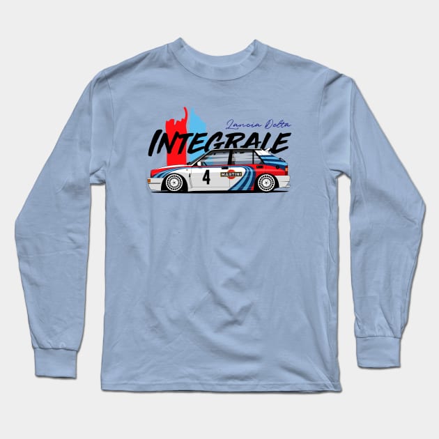 Lancia Delta Integrale Long Sleeve T-Shirt by shketdesign